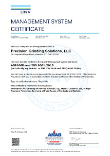 AS9100 Certificate